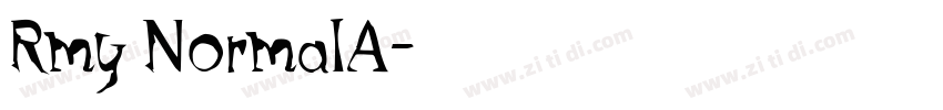 Rmy NormalA字体转换